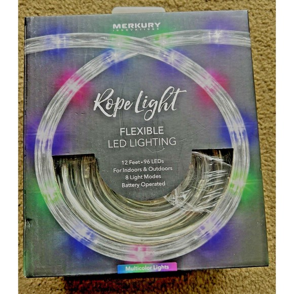 LED Rope Lights Battery Operated 12' foot - New in Box - Picture 1 of 6